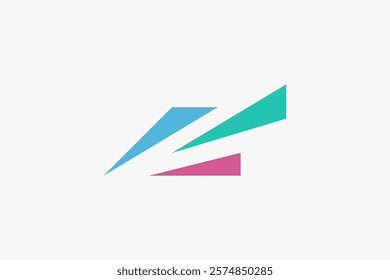 Digital move piece abstract logo