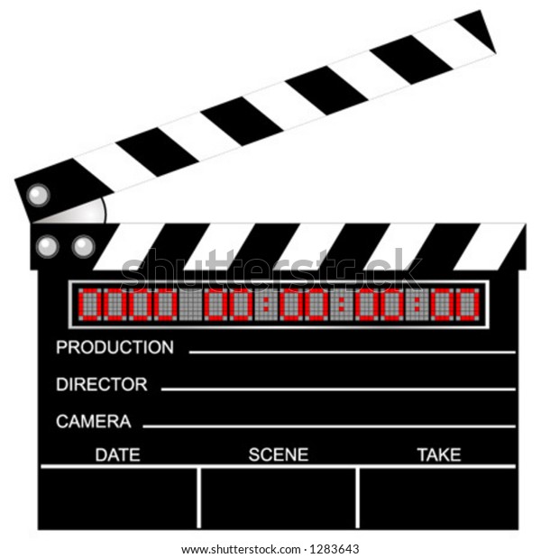 Digital Movie Clapboard Vector Scalable Full Stock Vector (Royalty Free ...