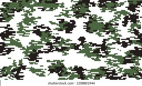 Digital Multi Scale Pixel Camouflage