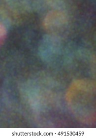 Digital multicolor noise, special effect. Blurred rhythmic spots. Dark background. Abstract composition, vector EPS10. Not trace image, include mesh gradient only