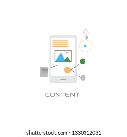 digital multimedia information content concept line style white background
