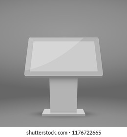 digital Multimedia stand template. Mockup isolated
