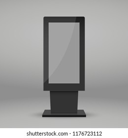 digital Multimedia stand template. Mockup isolated