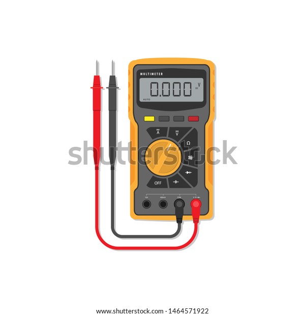 Digital Multimeter Flat Design Concept Electrical Stock Vector Royalty Free 1464571922 4648