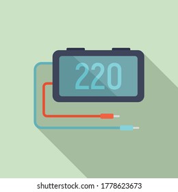 Icono de multímetro digital. Ilustración plana del icono vectorial multímetro digital para el diseño web