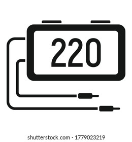 Digital multimeter icon. Simple illustration of digital multimeter vector icon for web design isolated on white background