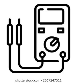 Digital Multimeter Illustration  eps 10