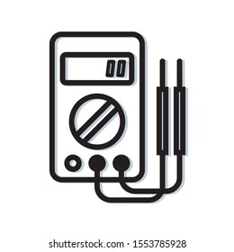 Digital Multimeter Instrument Icon as EPS 10 File
