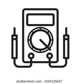 Digital Multimeter Instrument Icon as EPS 10 File