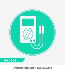 Digital multimeter vector icon sign symbol