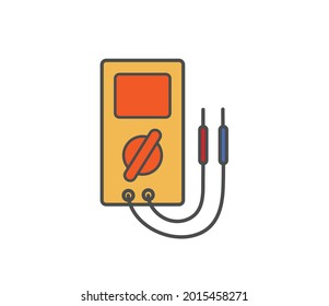 Digital multimeter vector icon sign symbol