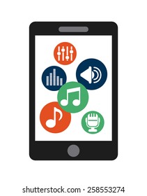 digital music design, vector illustration eps10 graphic 