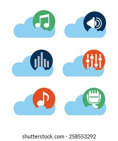digital music design, vector illustration eps10 graphic 