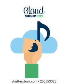 digital music design, vector illustration eps10 graphic 