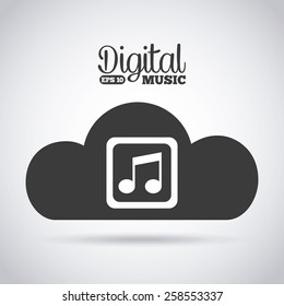 digital music design, vector illustration eps10 graphic 