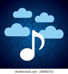 digital music design, vector illustration eps10 graphic 