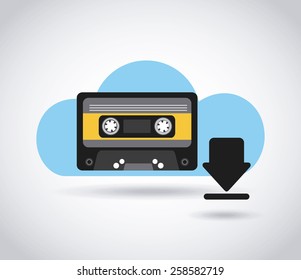 digital music design, vector illustration eps10 graphic 