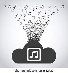 digital music design, vector illustration eps10 graphic 