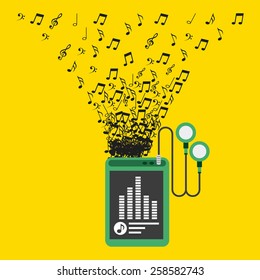 digital music design, vector illustration eps10 graphic 