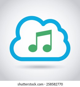digital music design, vector illustration eps10 graphic 