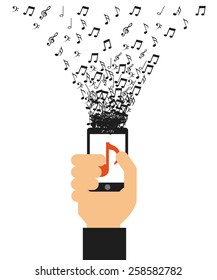 digital music design, vector illustration eps10 graphic 