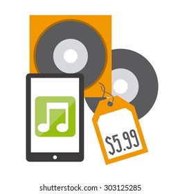 digital music design, vector illustration eps10 graphic 