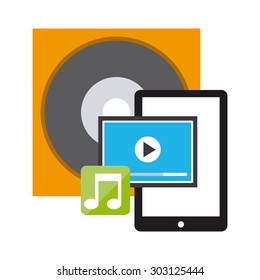 digital music design, vector illustration eps10 graphic 