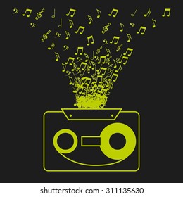 digital music design, vector illustration eps10 graphic 