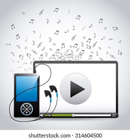 digital music design, vector illustration eps10 graphic 