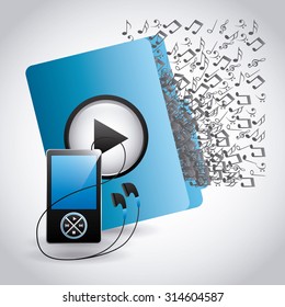digital music design, vector illustration eps10 graphic 
