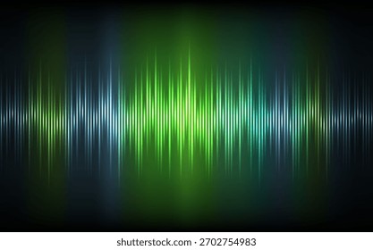 Digital Music Equalizer. Abstract Sound Wave Design Element. Neon Sound Wave. Voice Assistant Audio Visualization. Radio Sound Dynamic Lines. Vector Background.