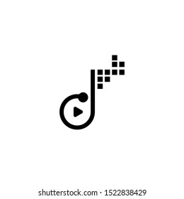 Digital Music Logo Design Template