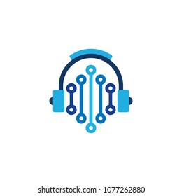 Digital Music Logo Icon Design