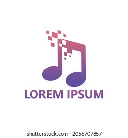 Diseño de logotipo de música digital