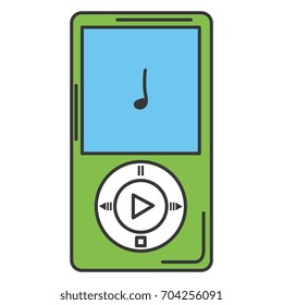 digital music player icon