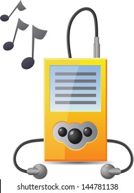 Digital Music Player vector