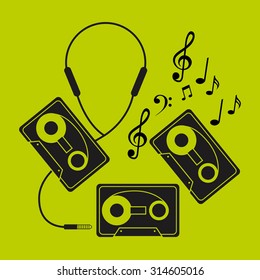 digital music technology design, vector illustration eps10 graphic 
