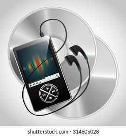 digital music technology design, vector illustration eps10 graphic 