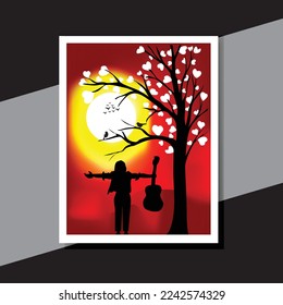 Naturaleza digital Vector de ilustración de pintura 2022
