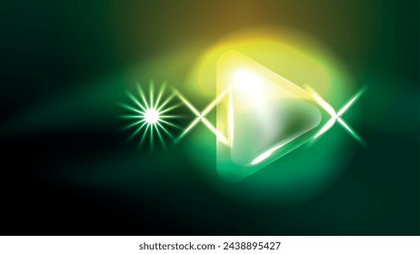 Fondo Abstracto De Neón Digital, Triángulos Y Luces Plantilla De Diseño Geométrico
