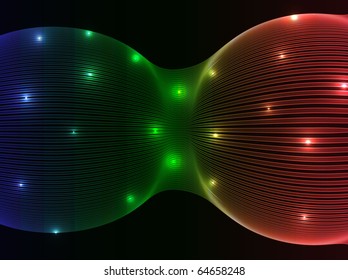 Digital neon background. Vector illustration