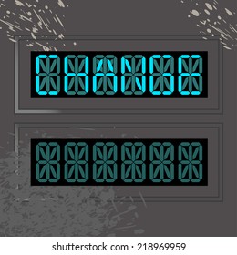 Digital neon word change