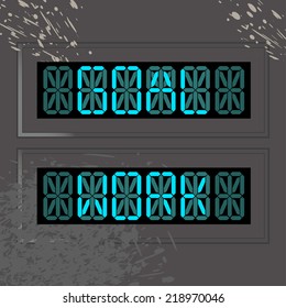 Digital neon word goal work