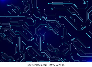 Tablero de circuito de IA de red digital