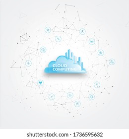 Digital network connections. Abstract polygonal space. Background with connecting dots and lines. Graphic concept for your design.
