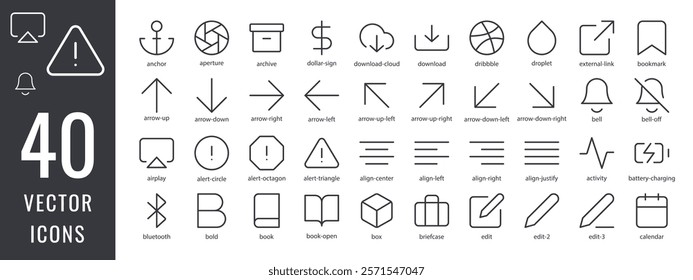 Digital network icon set. Line icons about social media, Contains, network, digital marketing, internet and more. Editable vector stroke icon for others ...