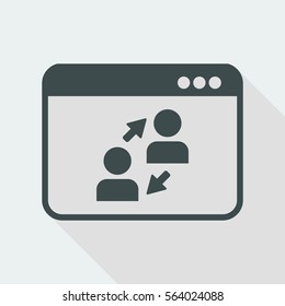 Digital network - Vector web icon