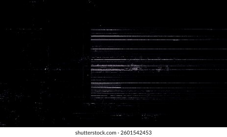Digital noise. Abstract distortion static texture. Vector. Minimalistic digital glitch art. pixel graphics. VHS grainy texture. Black background. Retro game aesthetics backdrop.