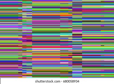 Digital noise, colorful glitch of monitor, tv screen. Vector abstract background