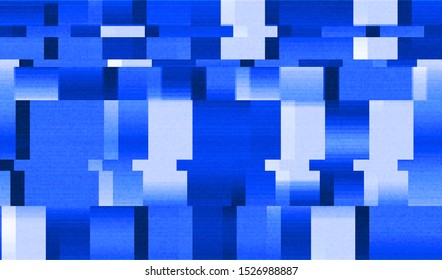 Digital noise of a computer monitor during testing. Poor quality video. Distorted transmission of a television signal. Vector illustration.